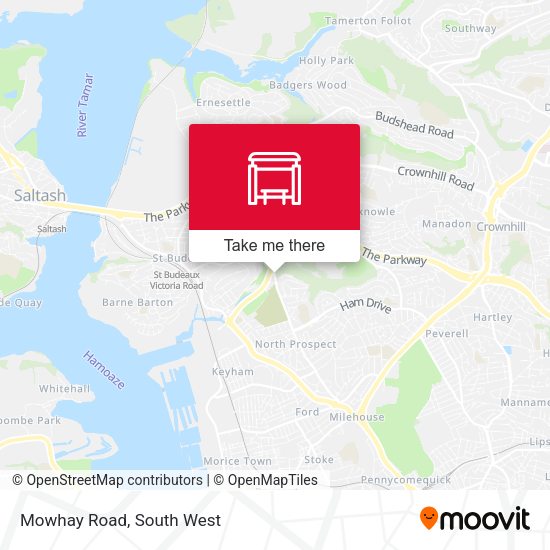 Mowhay Road map