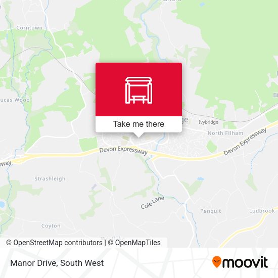 Manor Drive map