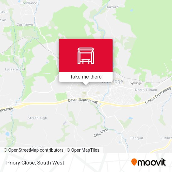 Priory Close map