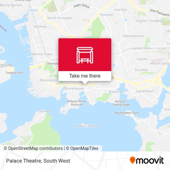 Palace Theatre map