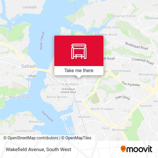 Wakefield Avenue map
