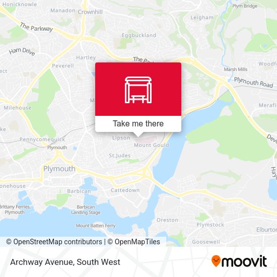 Archway Avenue, Mount Gould map