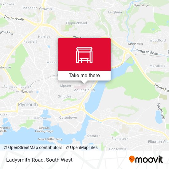 Ladysmith Road map