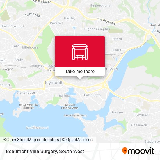 Beaumont Villa Surgery map