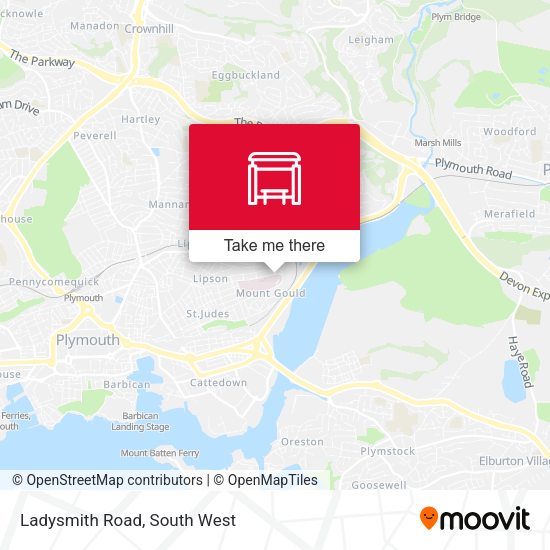 Ladysmith Road map