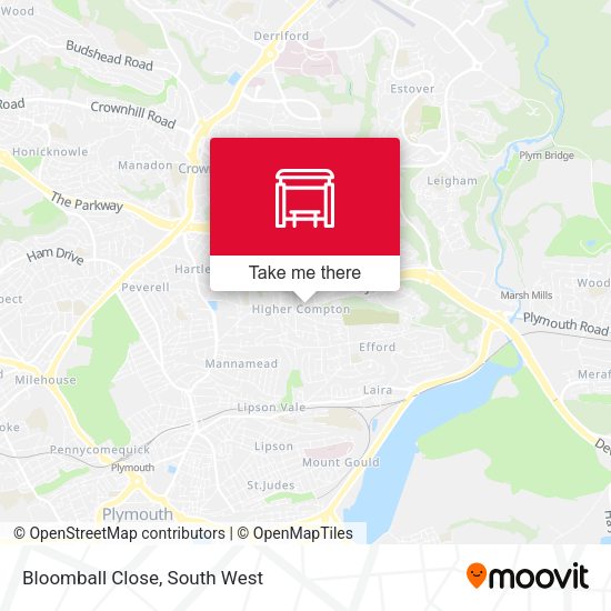 Bloomball Close map