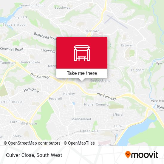 Culver Close map