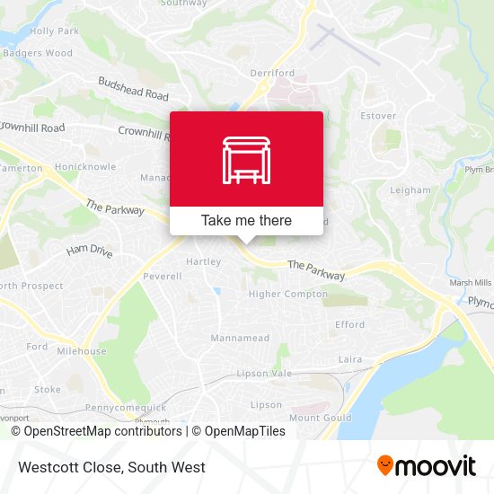 Westcott Close map