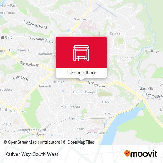Culver Way map