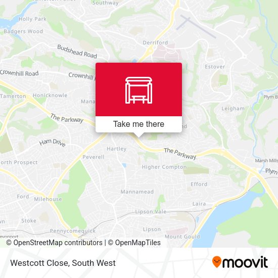 Westcott Close map