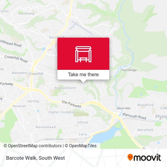 Barcote Walk map