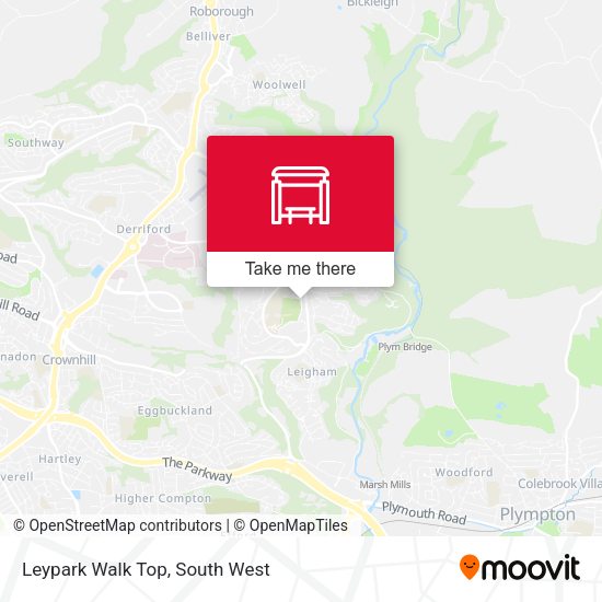 Leypark Walk Top map