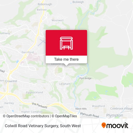 Colwill Road Vetinary Surgery map