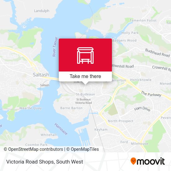 Victoria Road Shops map