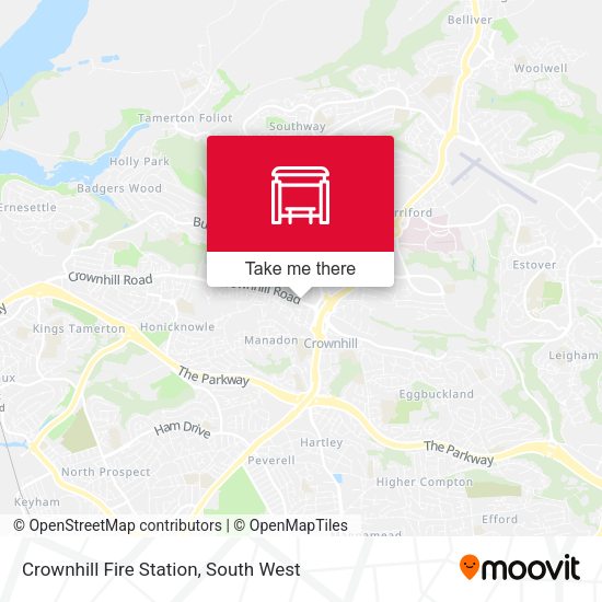 Crownhill Fire Station map
