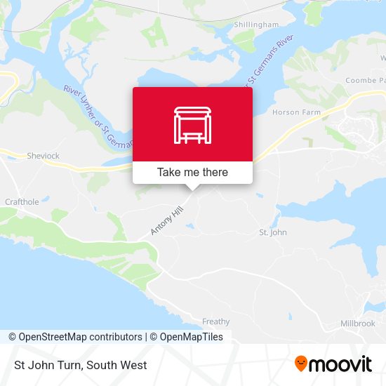St John Turn map