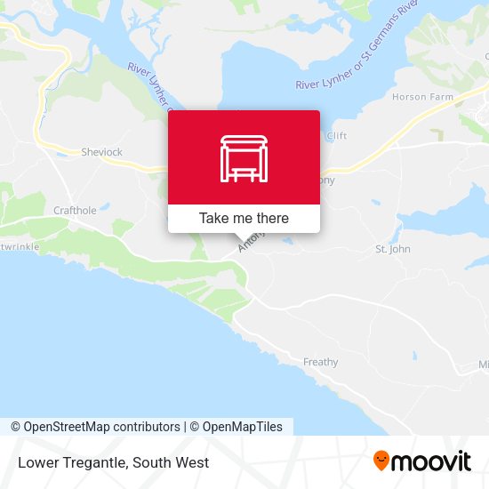 Lower Tregantle map