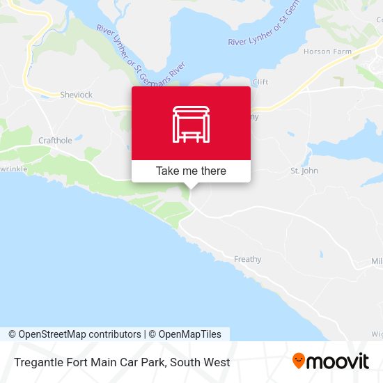 Tregantle Fort Main Car Park map