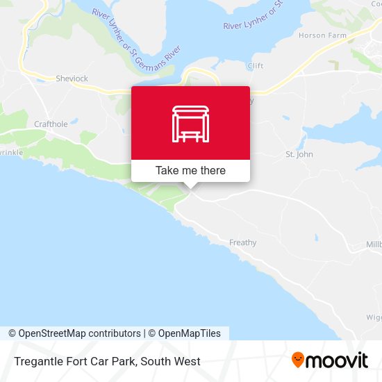 Tregantle Fort Car Park map