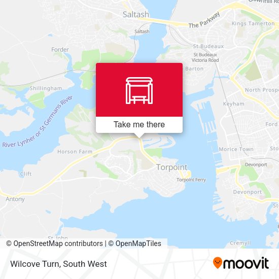 Wilcove Turn map