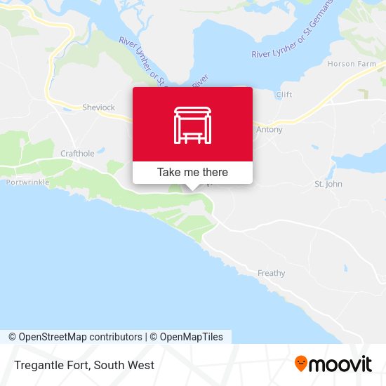 Tregantle Fort map