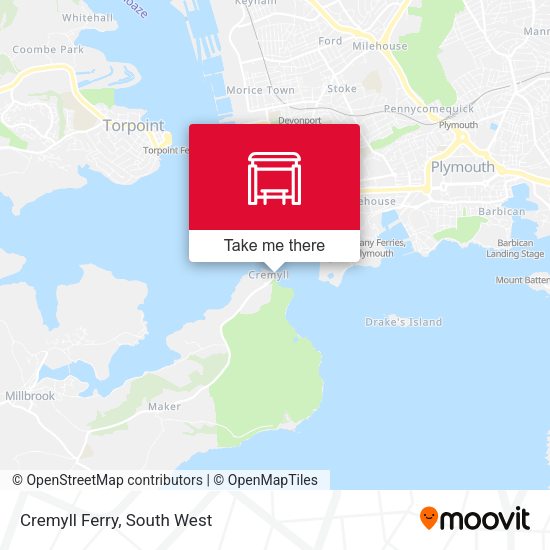 Cremyll Ferry map