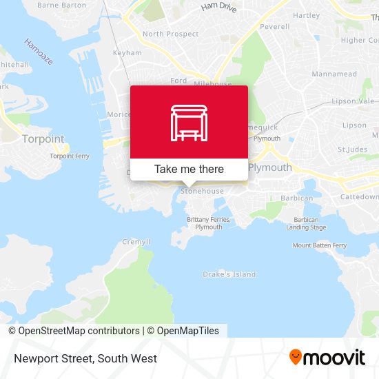 Newport Street map