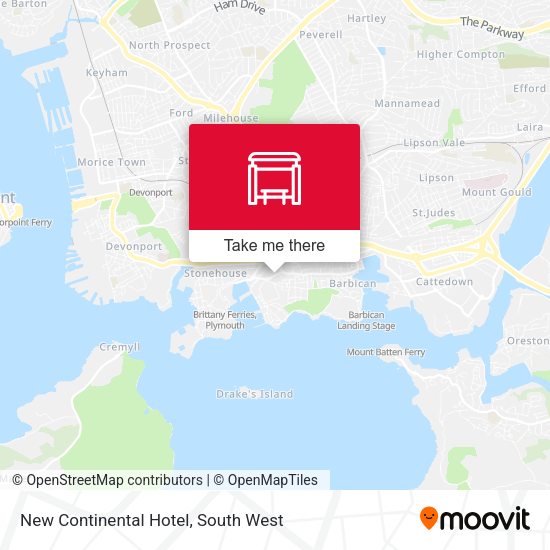 New Continental Hotel map