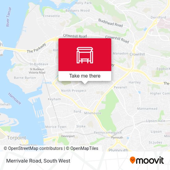 Merrivale Road map