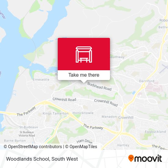 Woodlands School map