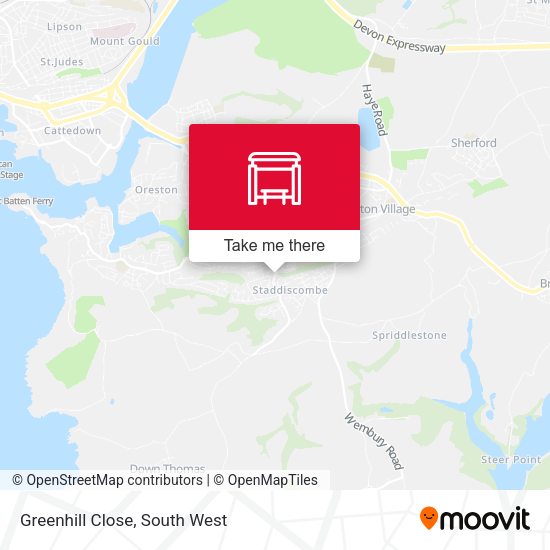 Greenhill Close map