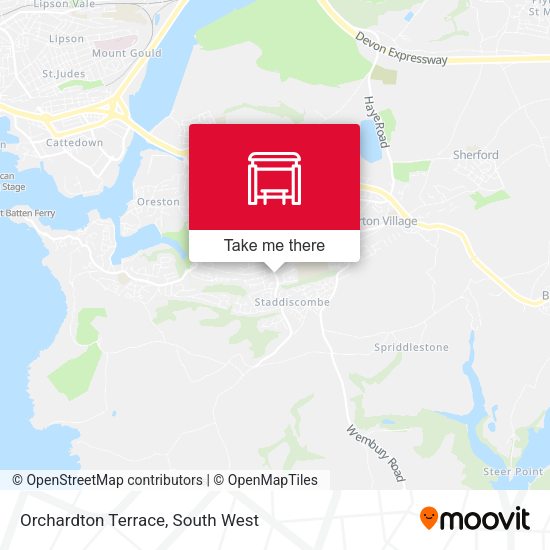 Orchardton Terrace map