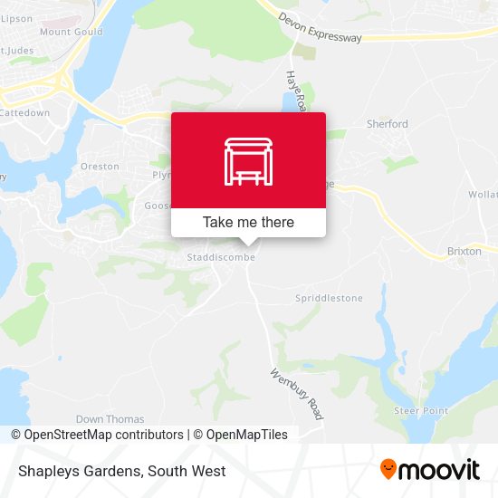 Shapleys Gardens map