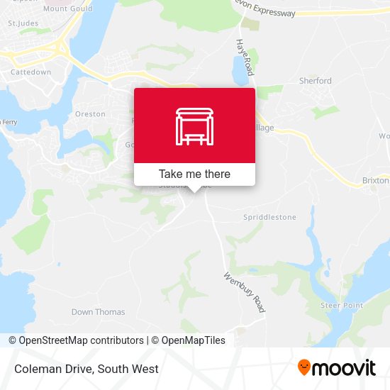Coleman Drive map