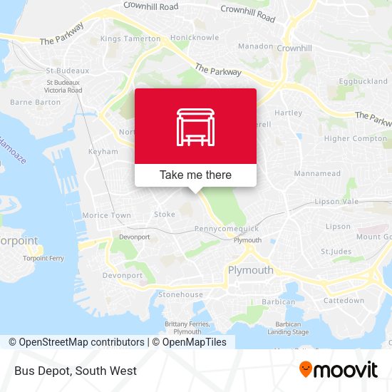 Bus Depot map