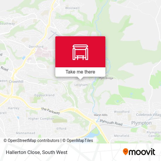 Hallerton Close map