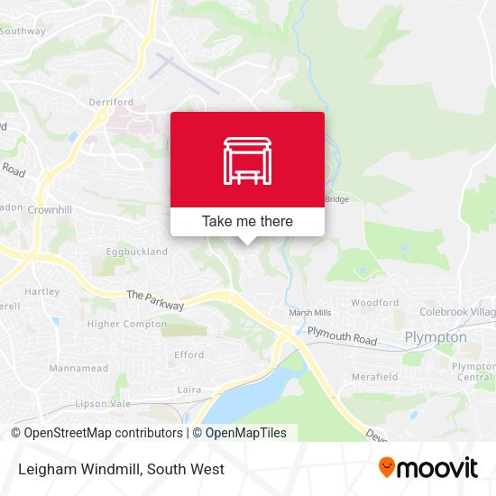 Leigham Windmill map