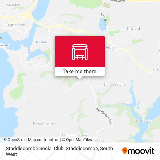 Staddiscombe Social Club, Staddiscombe map