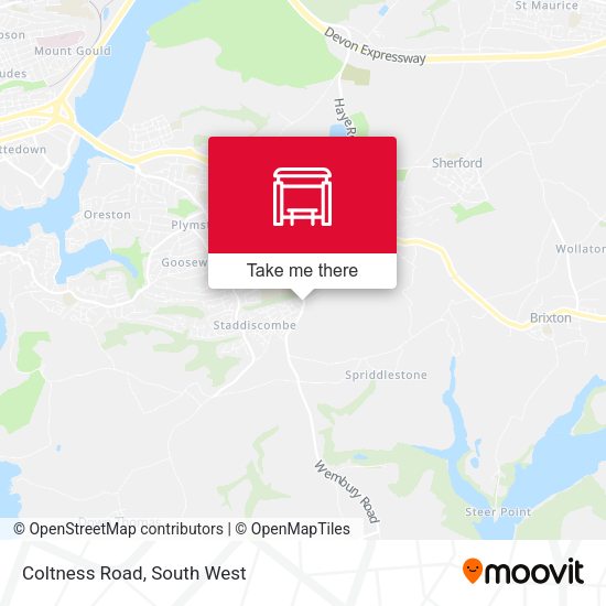 Coltness Road map