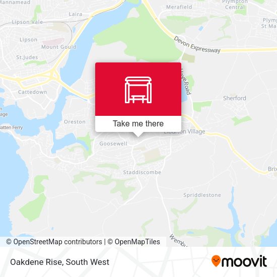 Oakdene Rise map