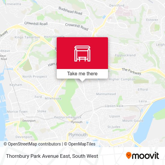 Thornbury Park Avenue East map