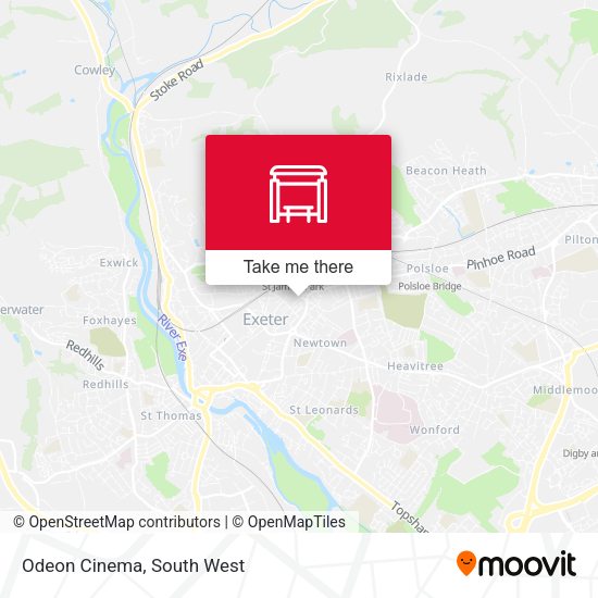 Odeon Cinema map
