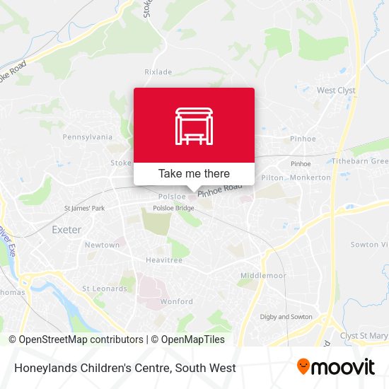 Honeylands Children's Centre map