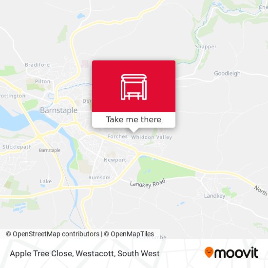 Apple Tree Close, Westacott map