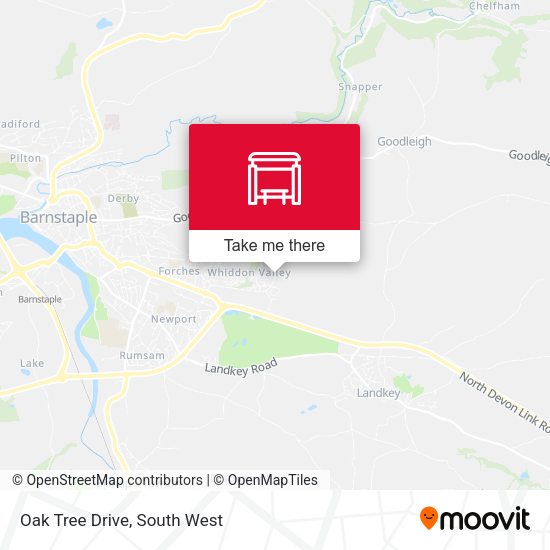 Oak Tree Drive map