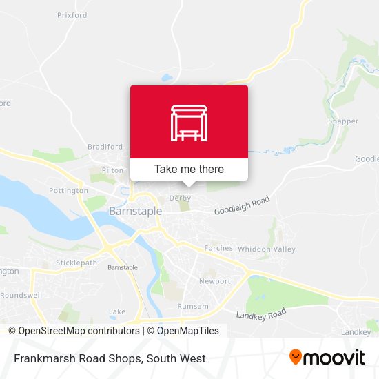 Frankmarsh Road Shops map