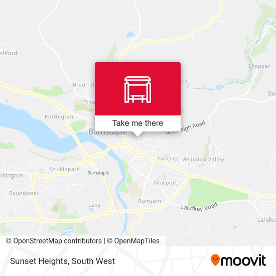Sunset Heights map