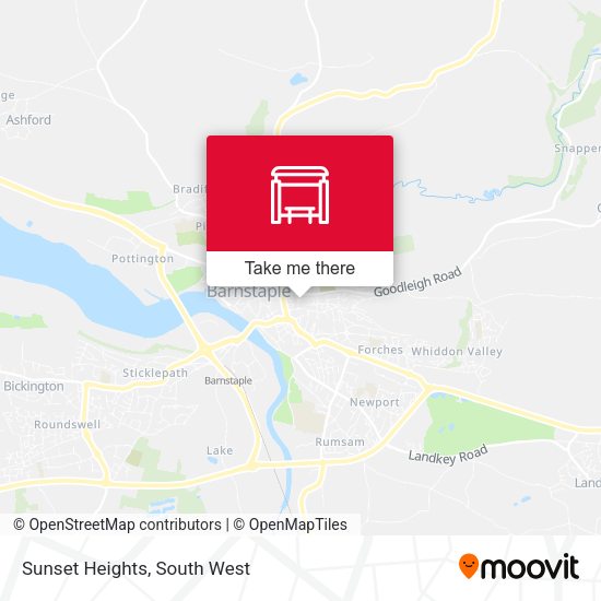 Sunset Heights map
