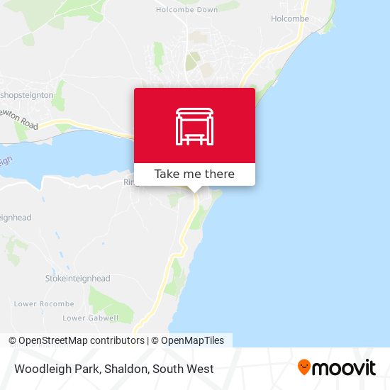 Woodleigh Park, Shaldon map