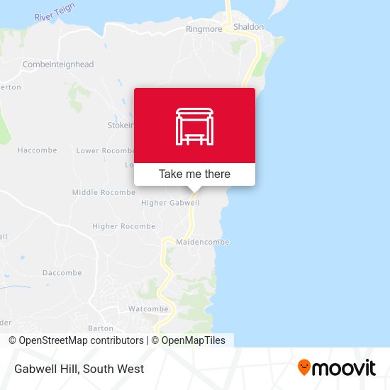 Gabwell Hill map
